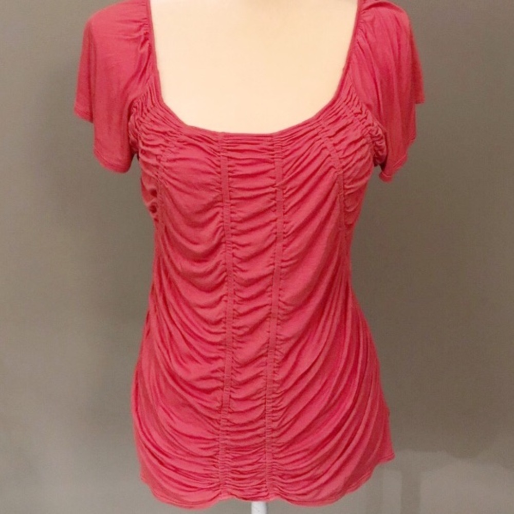 Boho Ruching Top Size Medium - Picture 4 of 5